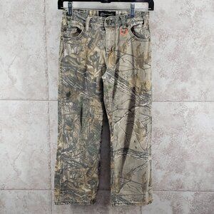 Adjustable Waist Camouflage Denim RealTree Pants Straight Leg Boys Size 10
